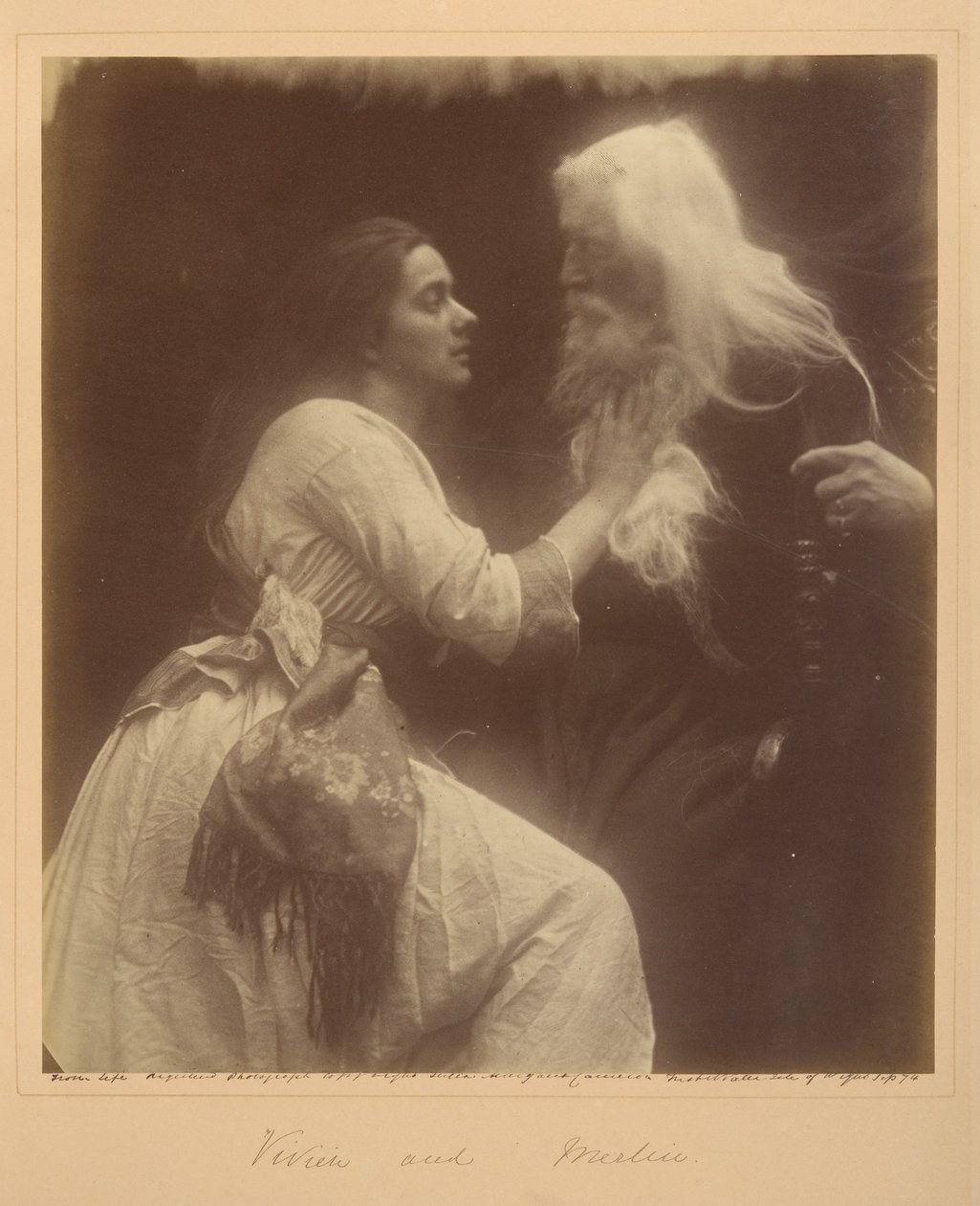Vivien et Merlin - Julia Margaret Cameron