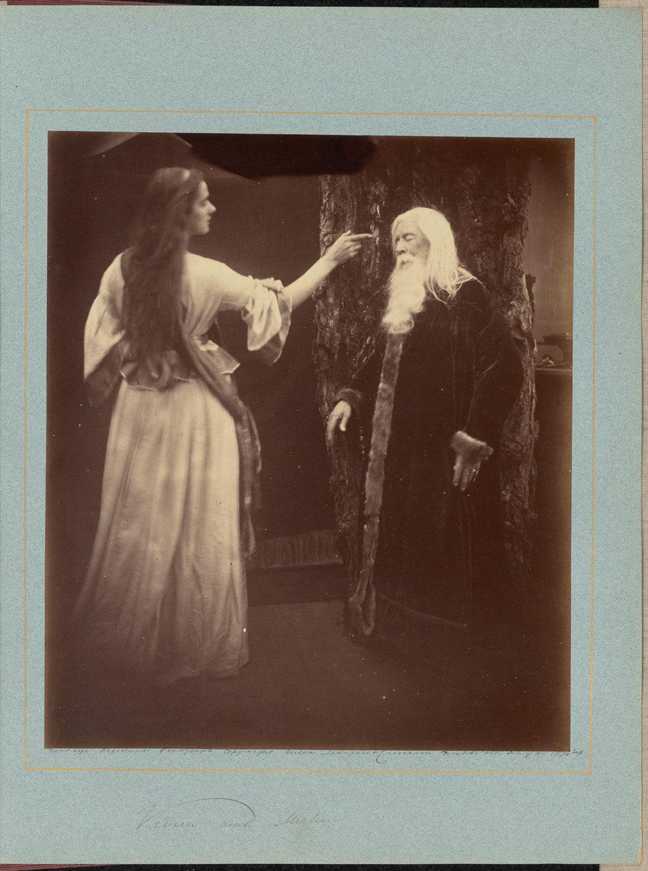 Vivien et Merlin - Julia Margaret Cameron