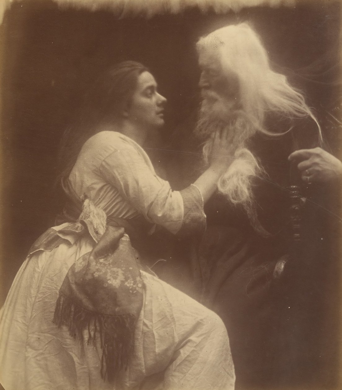 Vivien et Merlin, septembre 1874 - Julia Margaret Cameron