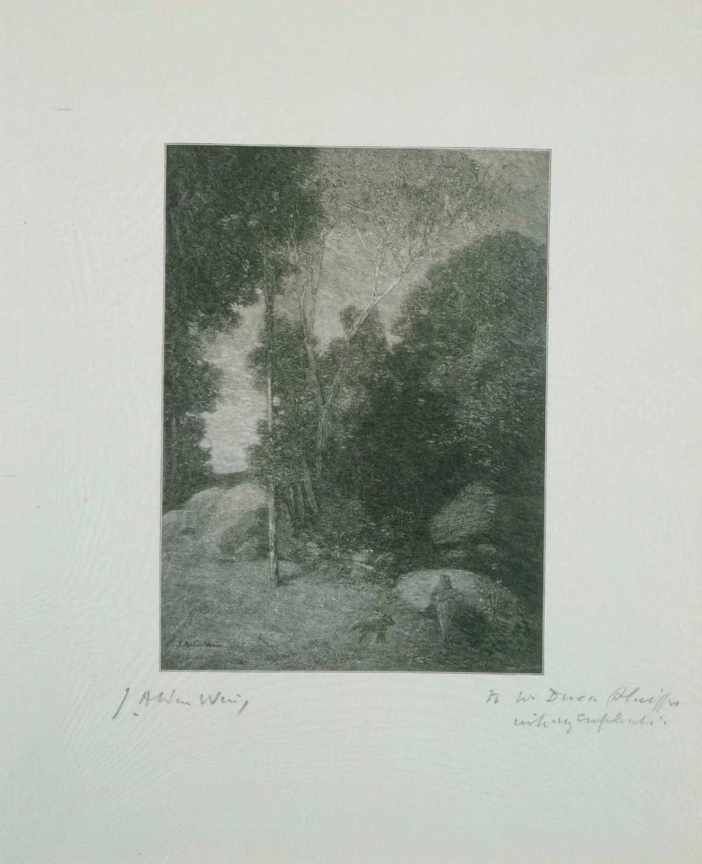 Pan et le loup - Julian Alden Weir