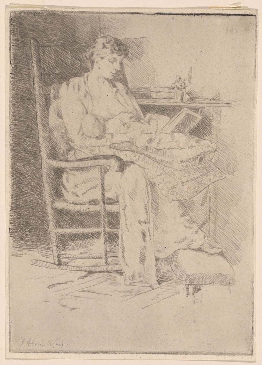 Mère et enfant, n° 2 - Julian Alden Weir