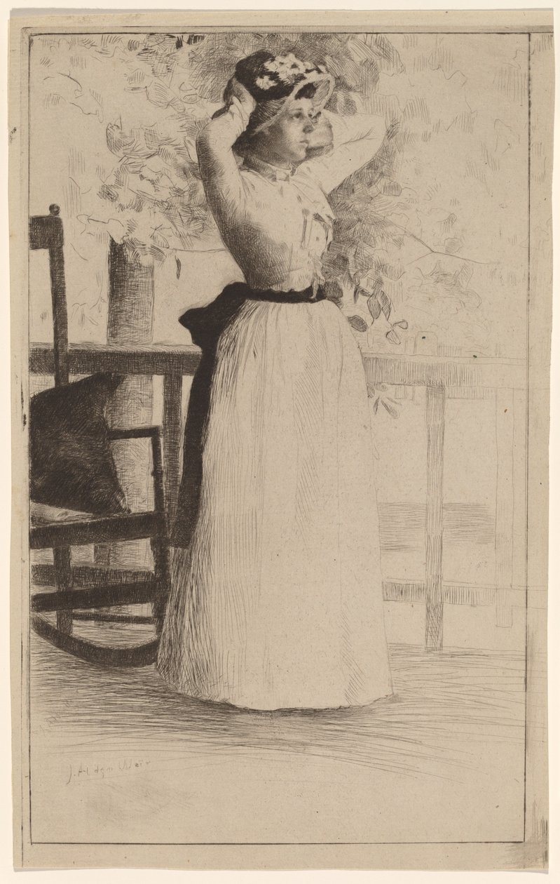 Portrait de Mlle Hoe - Julian Alden Weir