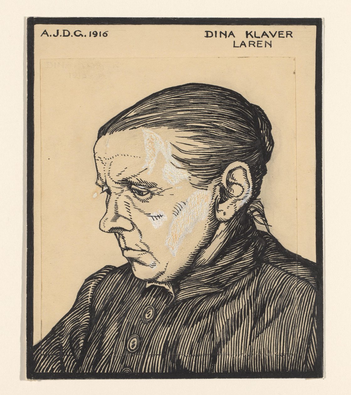 Portrait de Dina Klaver - Julie de Graag (signed by artist)