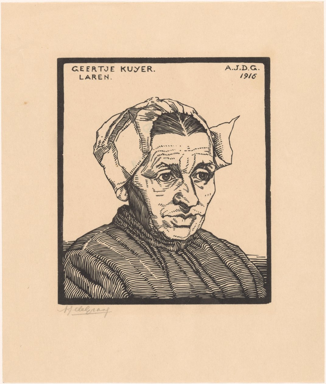 Portrait de Geertje Kuijer - Julie de Graag (signed by artist)