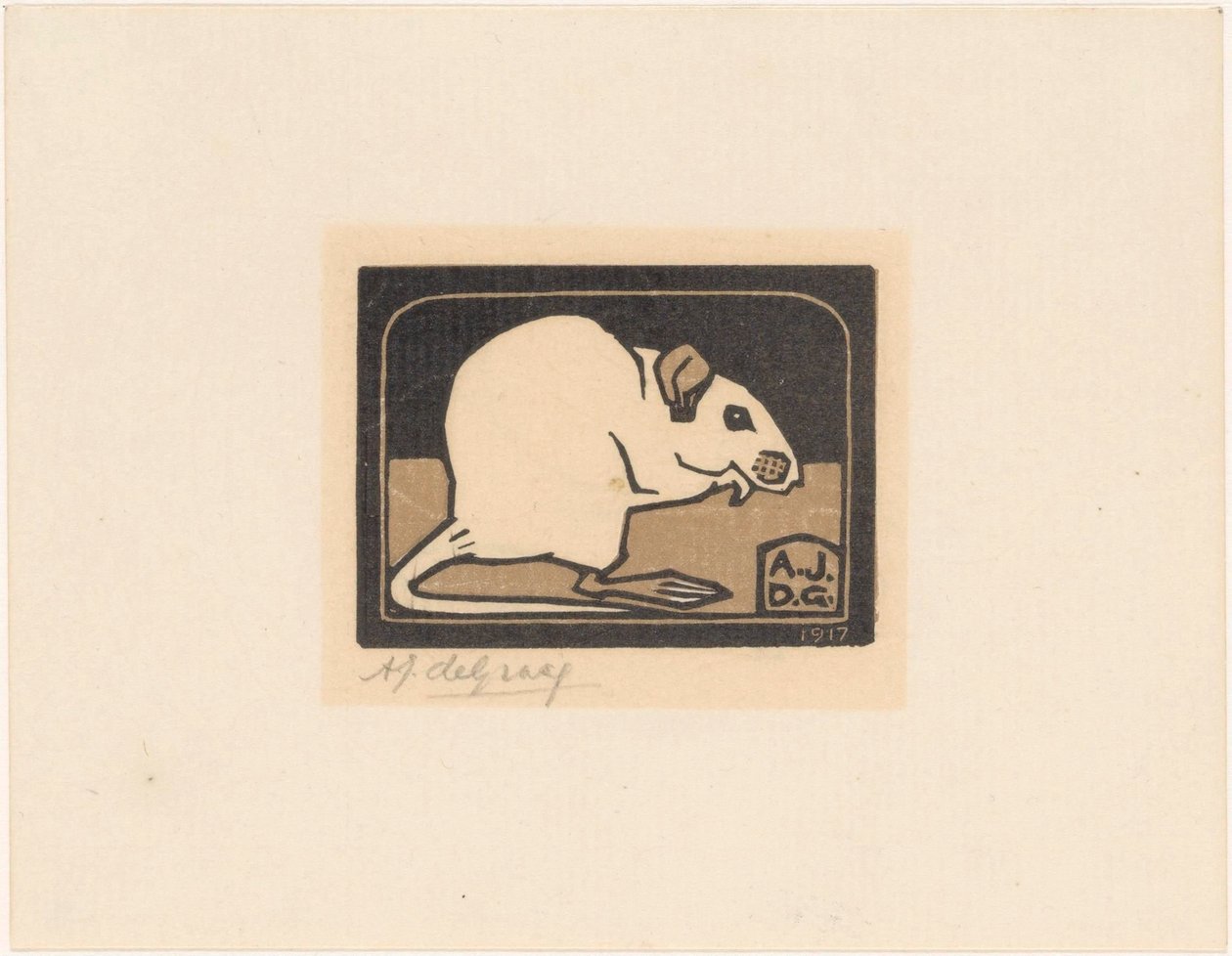 Souris assise - Julie de Graag (signed by artist)