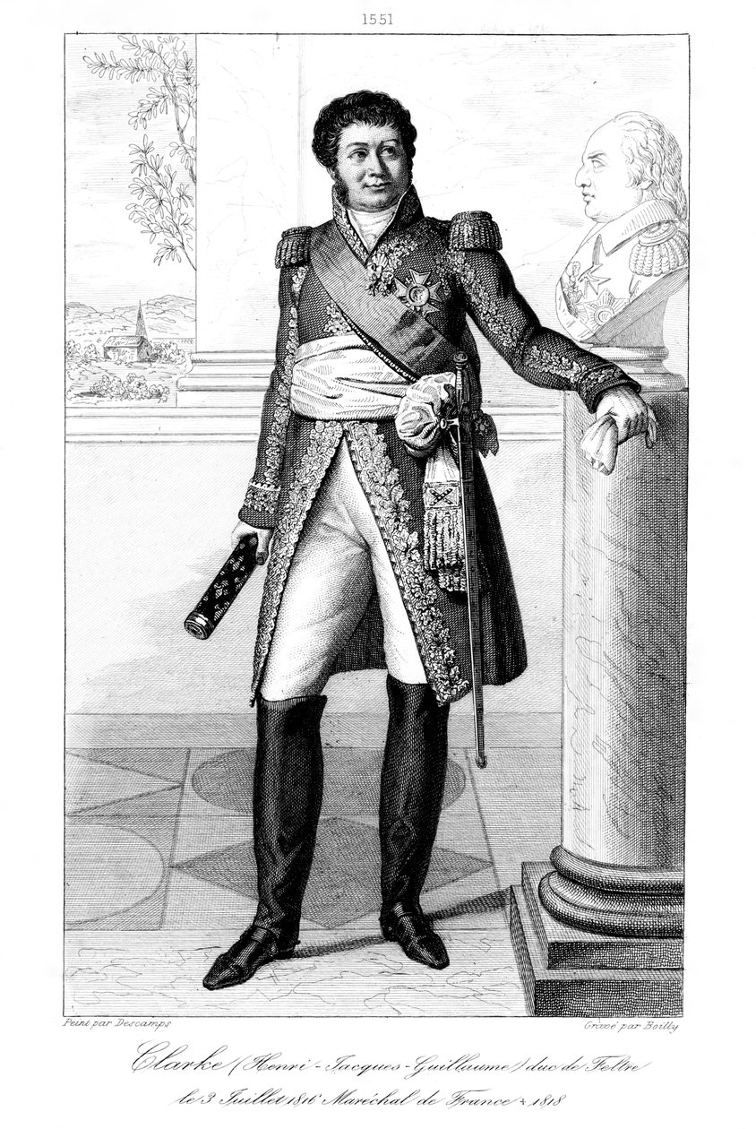 Henri Jacques-Guillaume Clarke 1765-1818, duc de Feltre et maréchal de France - Julien Leopold Boilly