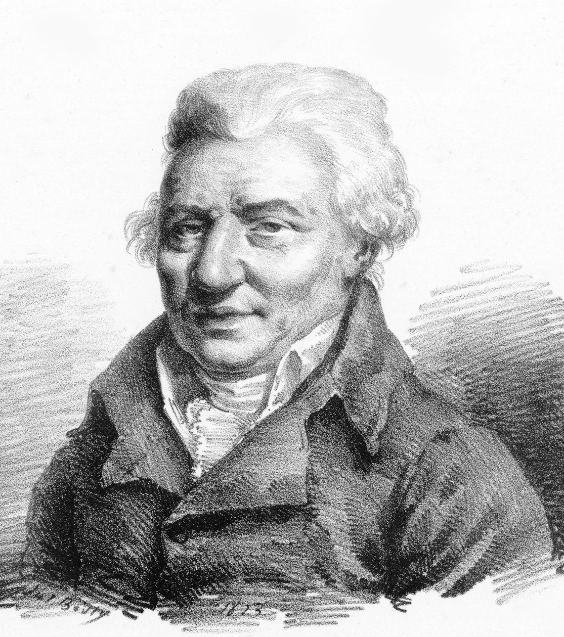 Portrait du compositeur Pierre-Alexandre Monsigny 1729-1817, 1823 - Julien Leopold Boilly