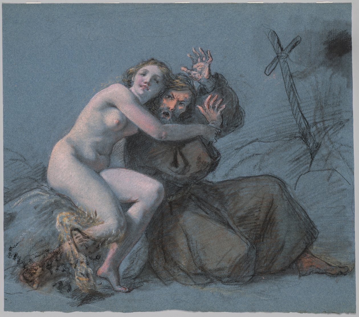 La tentation de Saint Antoine - Julien Leopold Boilly