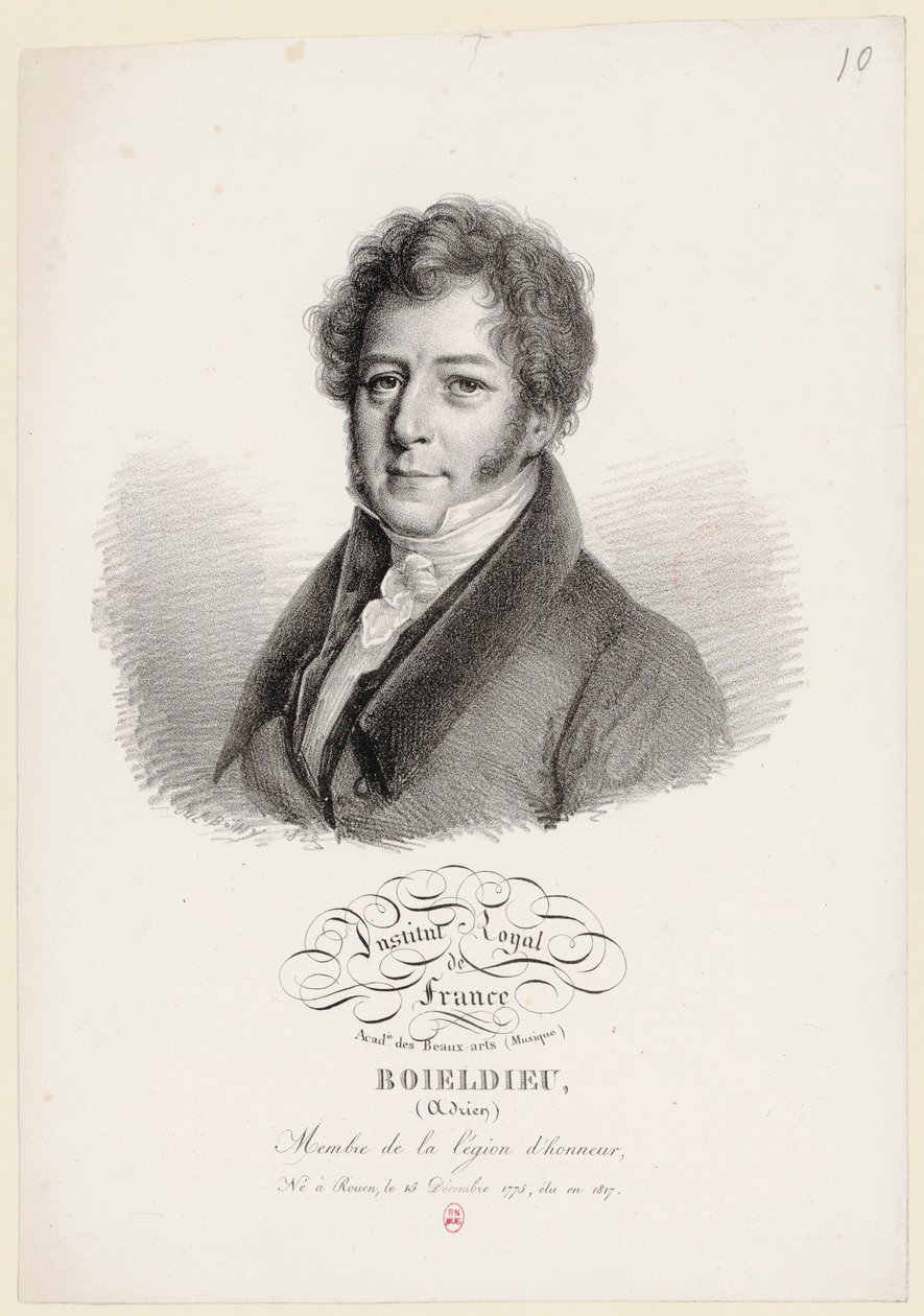 François Adrien Boieldieu by Julien Boilly - Julien Leopold Boilly