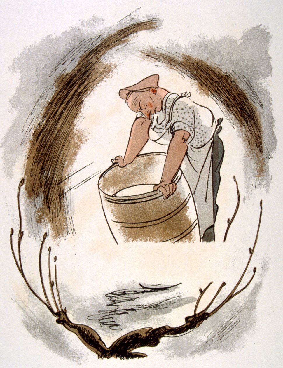 Illustration humoristique de vin 1946 - Julien Pavil