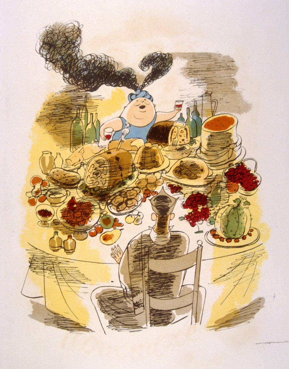 Illustration humoristique de vin 1946. Illustration de Julien Pavil - Julien Pavil