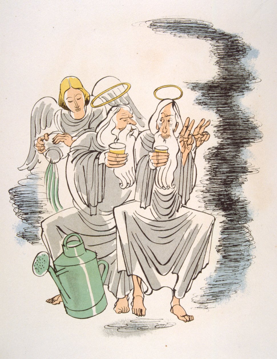 Illustration humoristique de vin 1946. Illustration par Julien Pavil - Julien Pavil