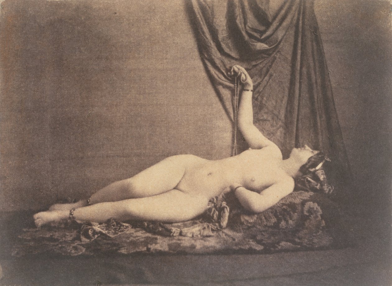 [Nu féminin allongé], vers 1853 - Julien Vallou de Villeneuve