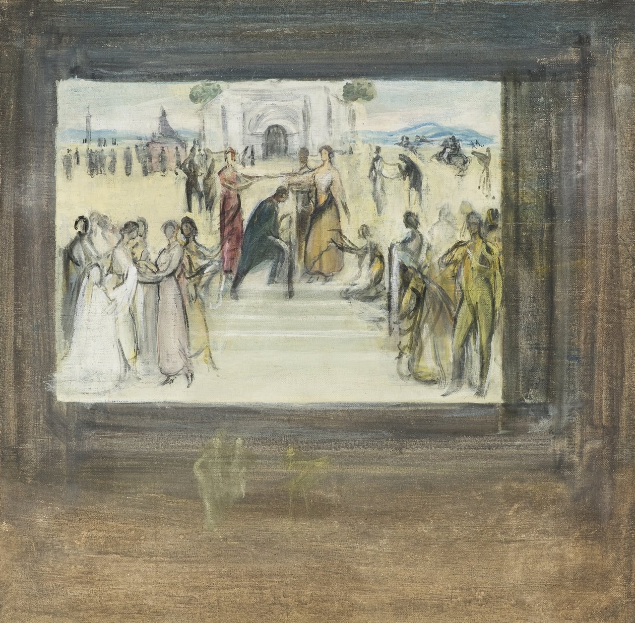 Esquisse de La consécration de la copla - Julio Romero de Torres
