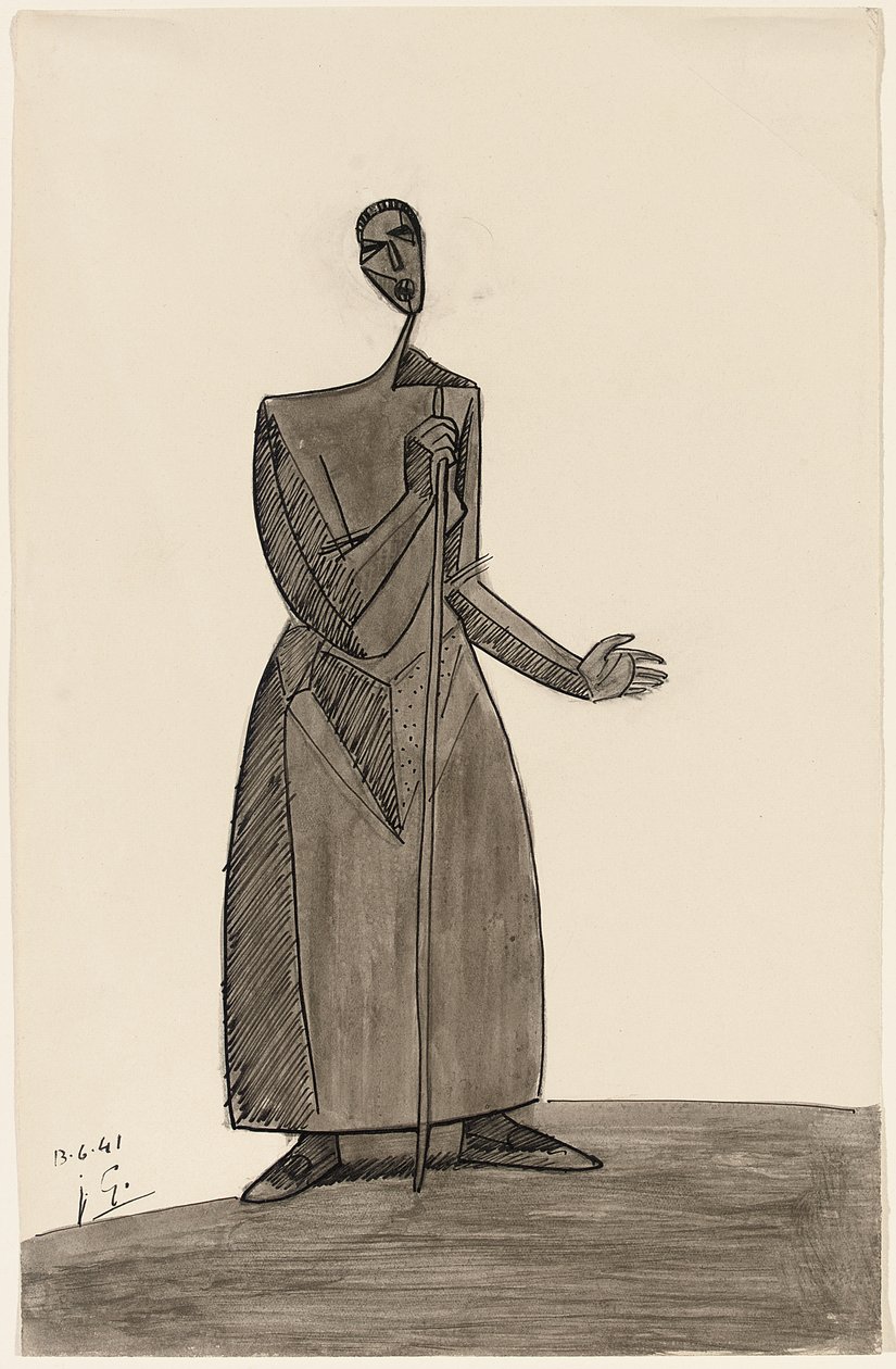 Paysanne avec un bâton, 1941 - Julio Gonzalez