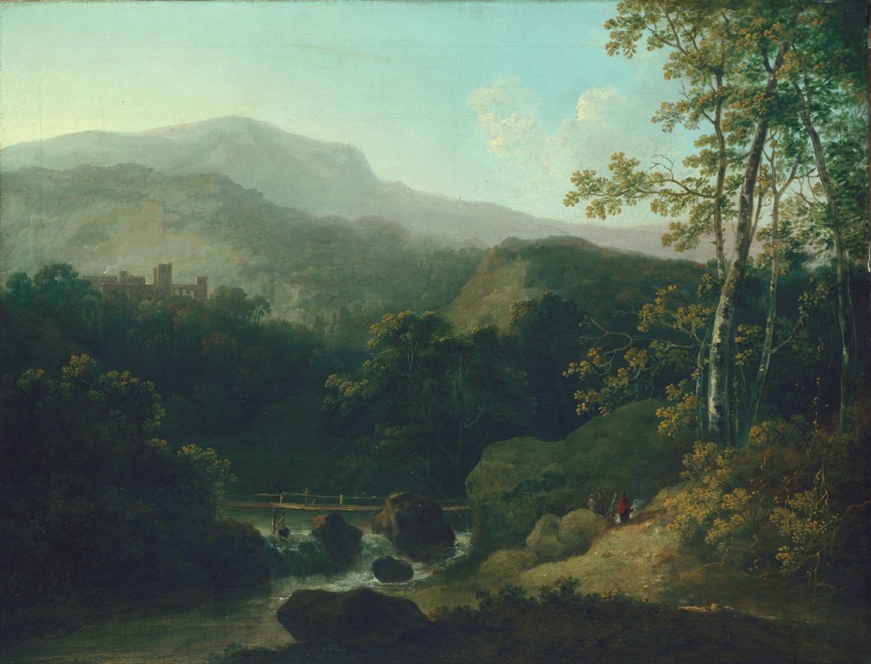 Paysage avec ruisseau de montagne - Julius Caesar Ibbetson