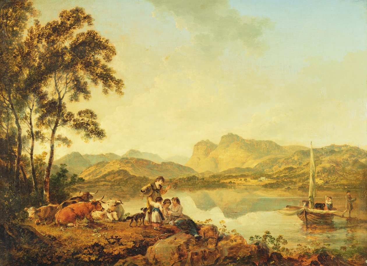Langdale Pikes depuis Lowood, vers 1800-06 - Julius Caesar Ibbetson