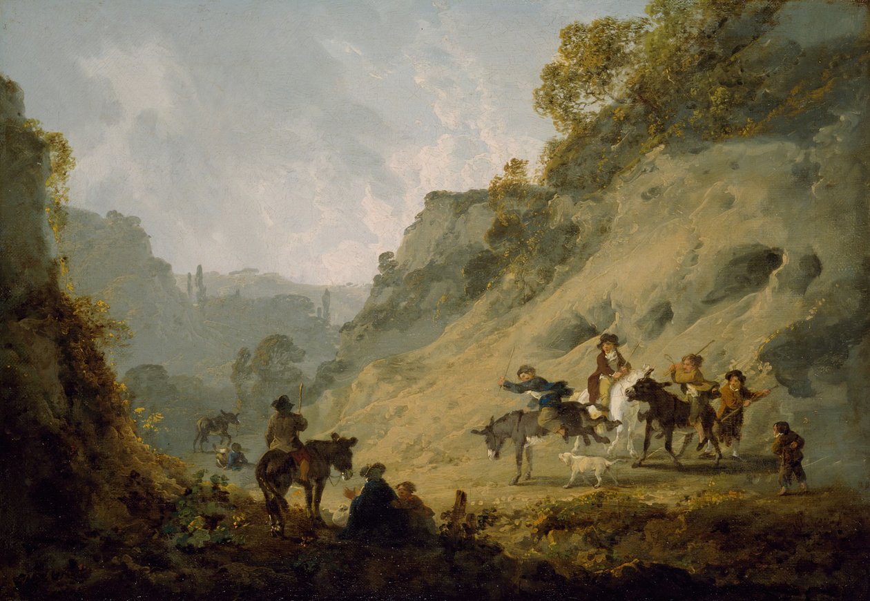 Gitans avec une course d