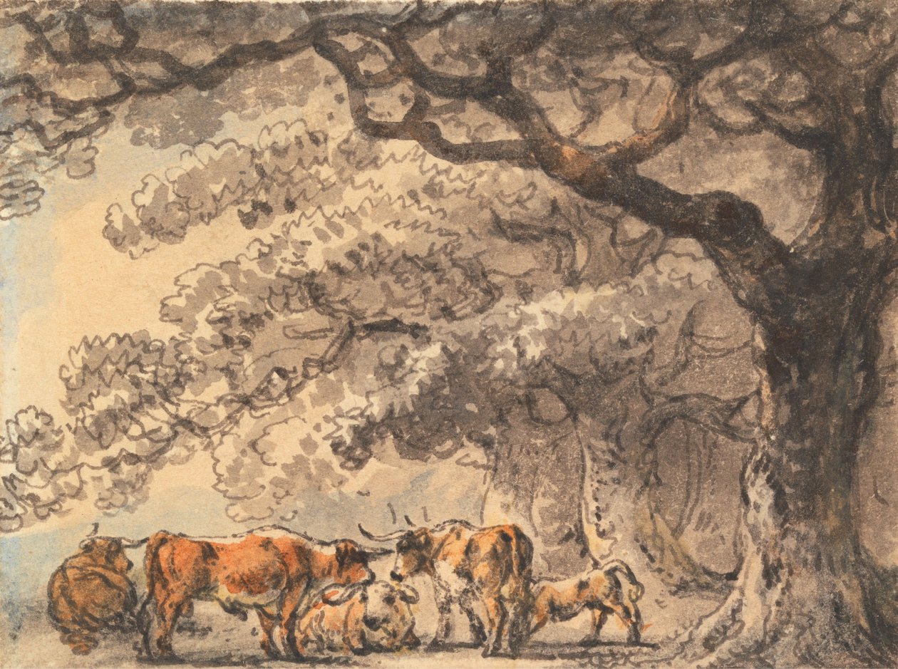 Abri pour le bétail - Julius Caesar Ibbetson