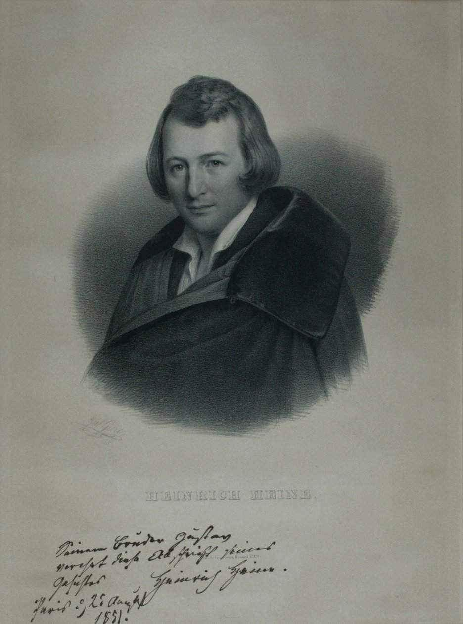 Portrait du poète Heinrich Heine 1797-1856, 1839 - Julius Giere