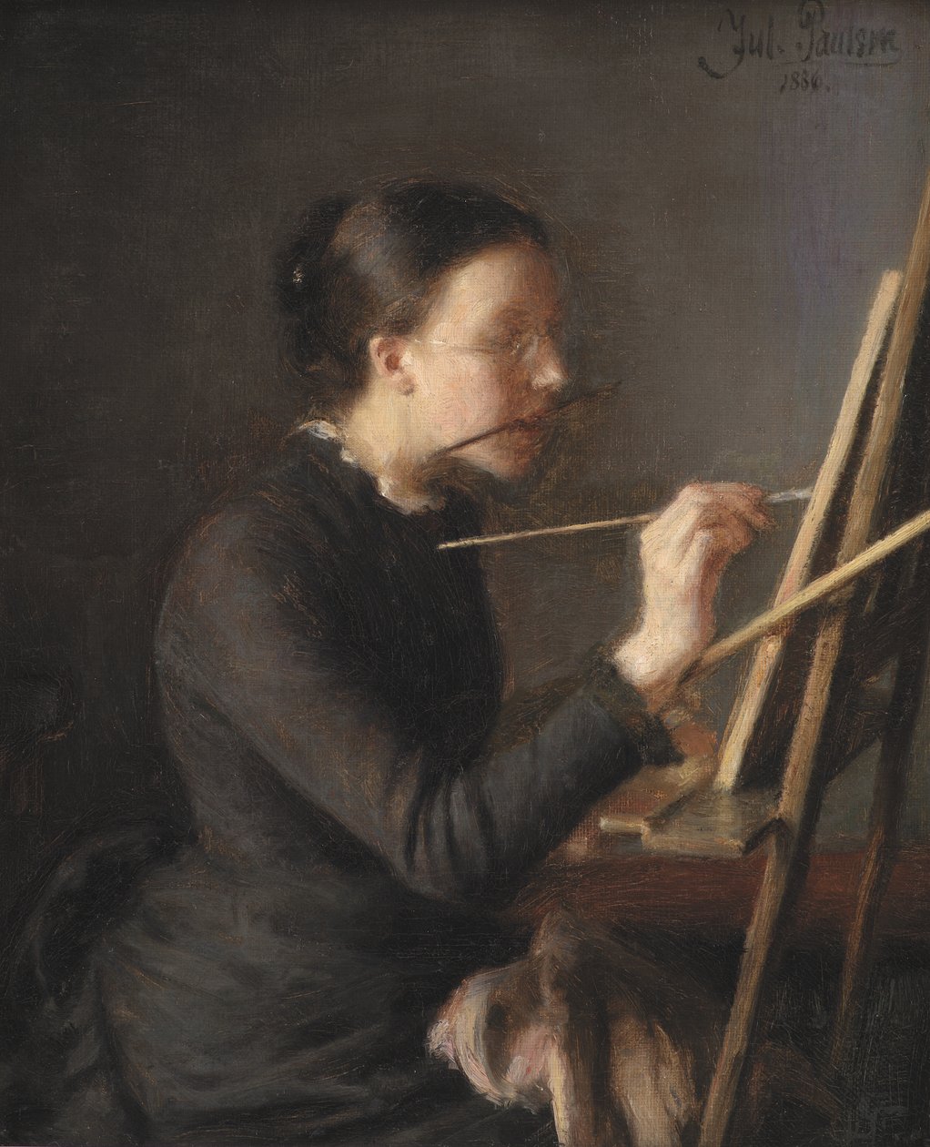 La peintre Agnes Paulsen, la sœur de l