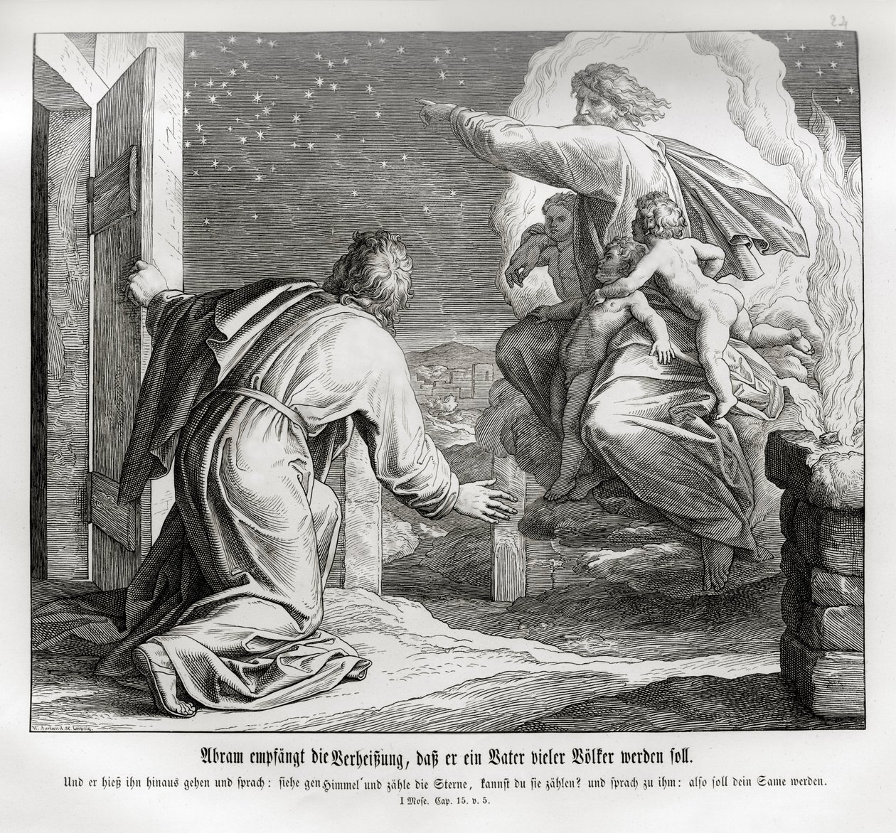 Abraham sera le père de nombreuses nations, Genèse - Julius Schnorr von Carolsfeld