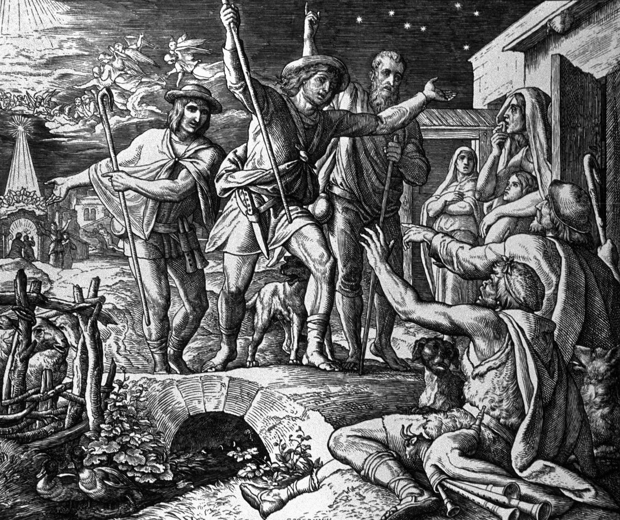 Adoration des bergers - Julius Schnorr von Carolsfeld