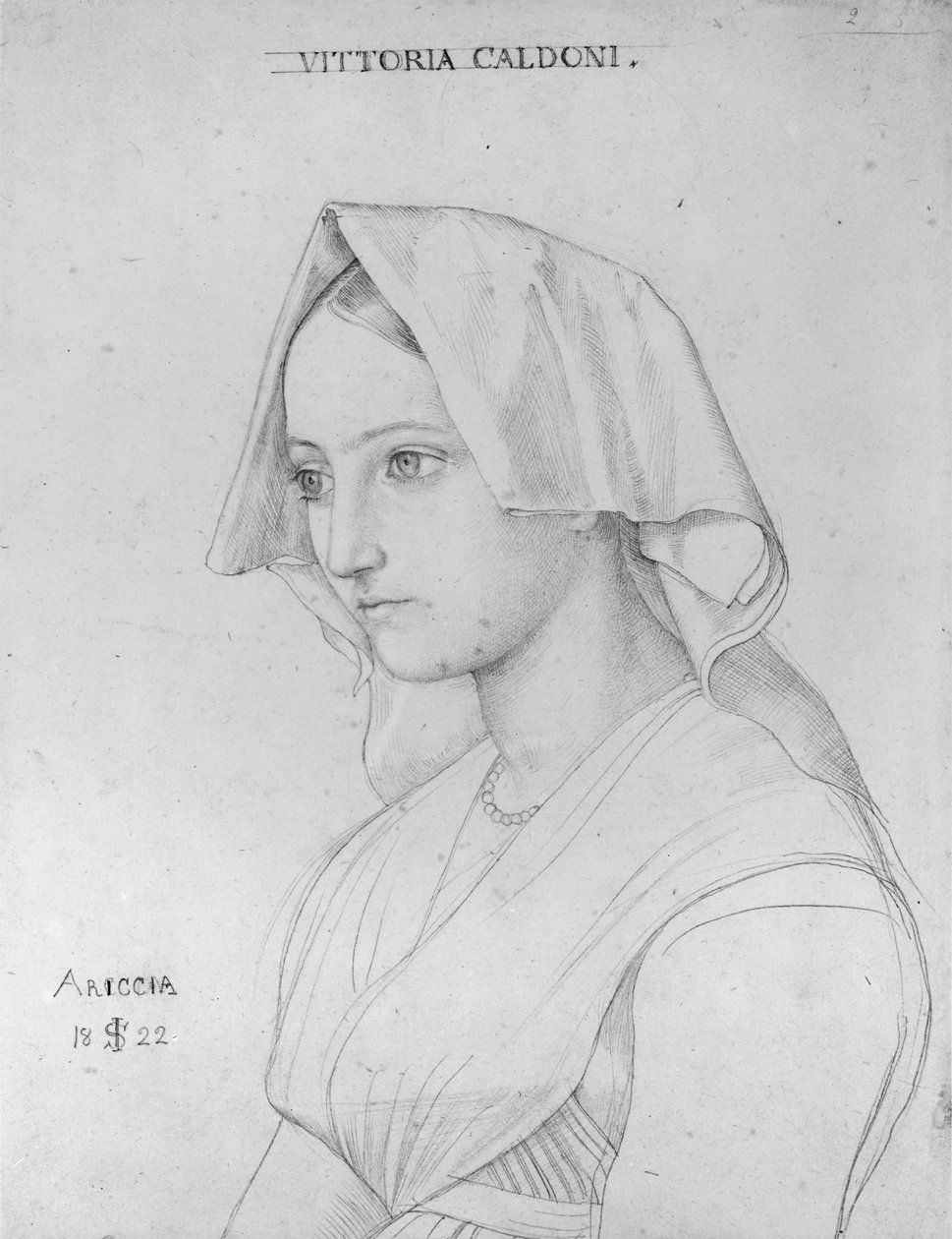 Portrait de Vittoria Caldoni - Julius Schnorr von Carolsfeld