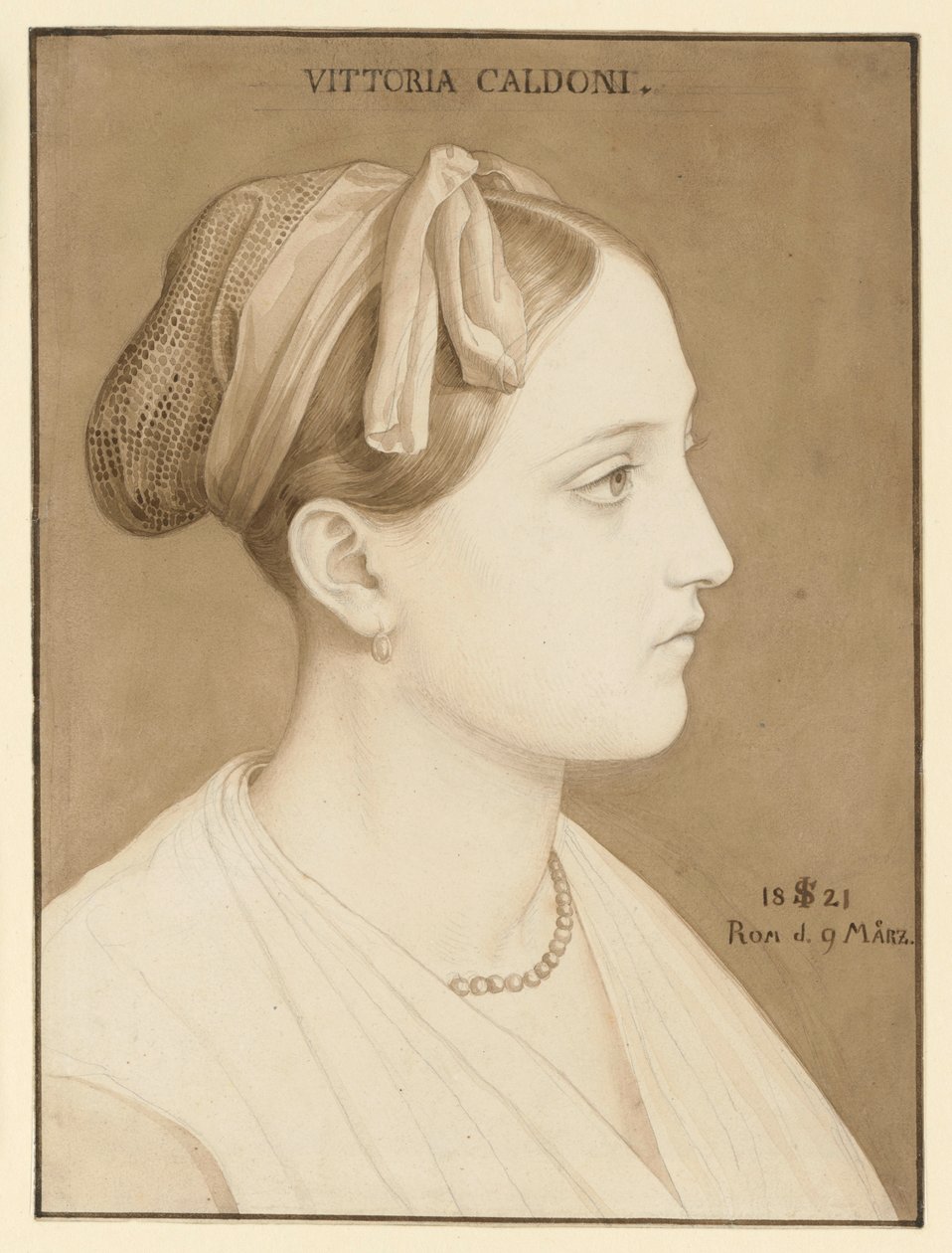 Portrait de Vittoria Caldoni - Julius Schnorr von Carolsfeld