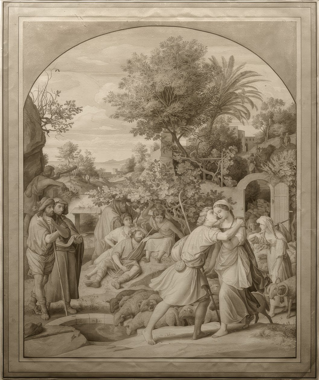 Jacob et Rachel au puits - Julius Schnorr von Carolsfeld