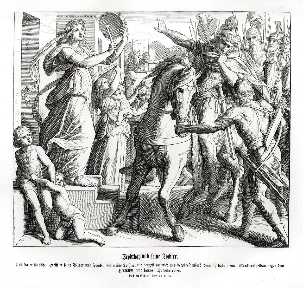Jephthé et sa fille - Julius Schnorr von Carolsfeld