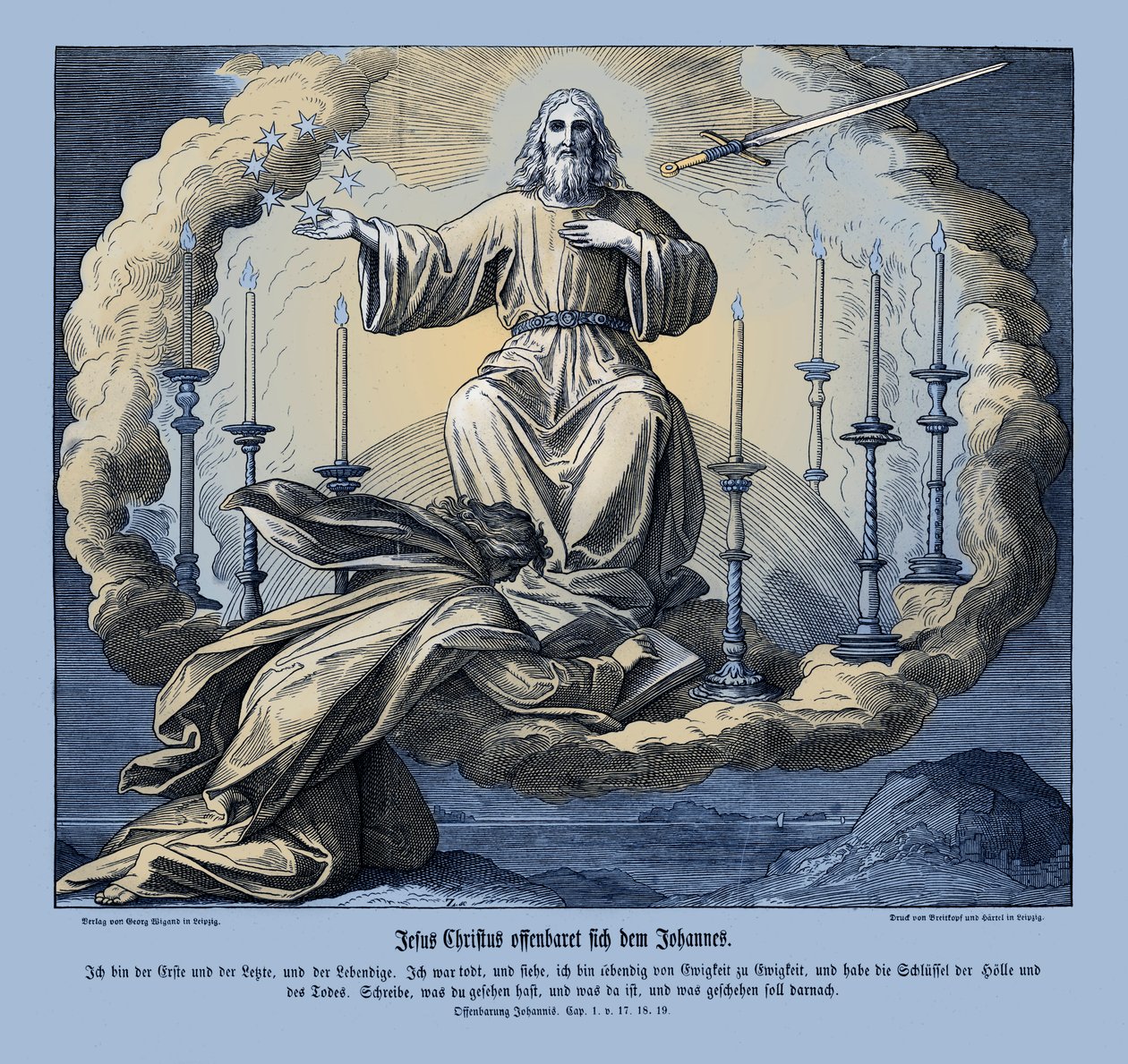 Jésus-Christ se révèle à Jean, Révélation - Julius Schnorr von Carolsfeld