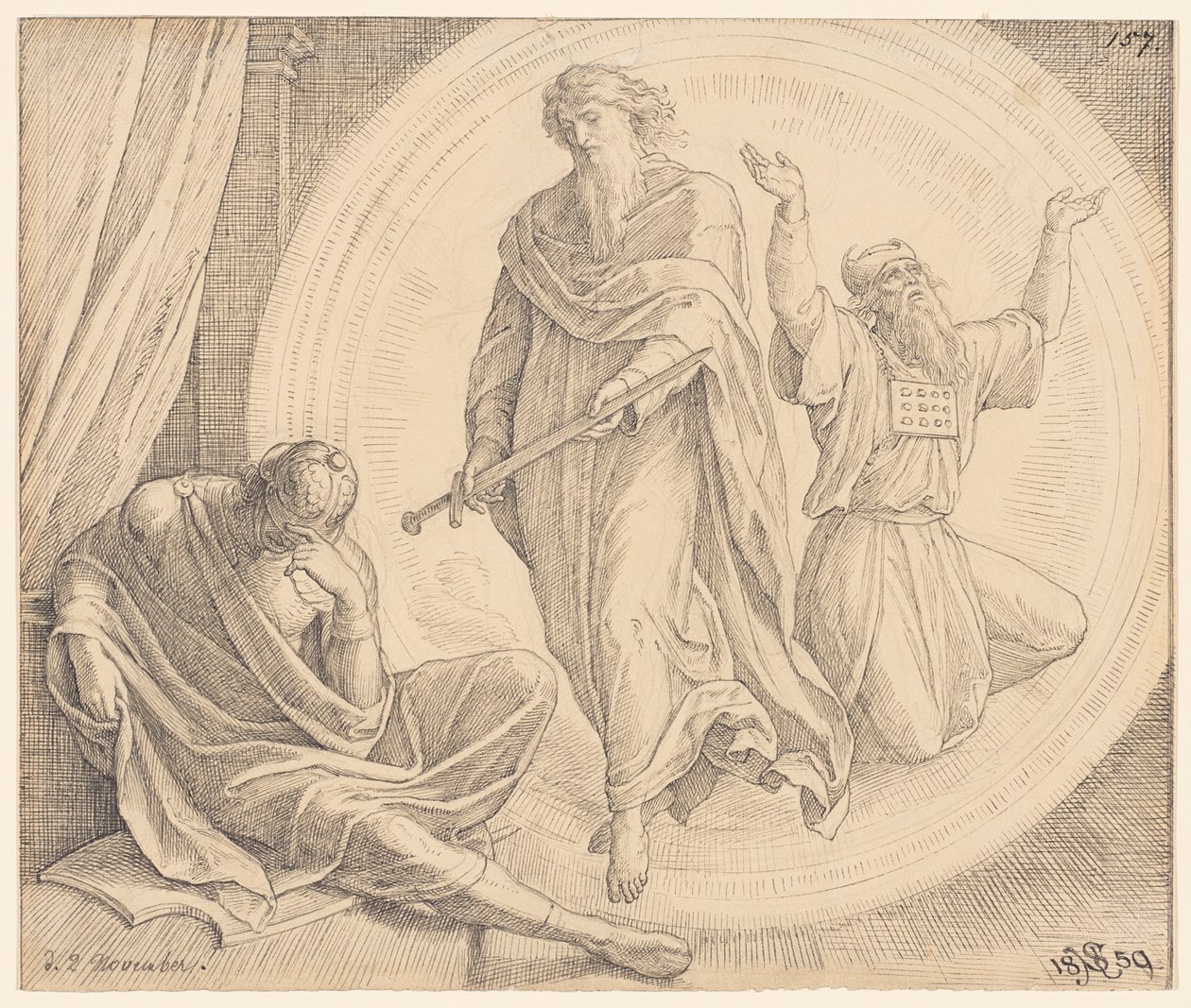 Judas Maccabée aperçoit une vision - Julius Schnorr von Carolsfeld