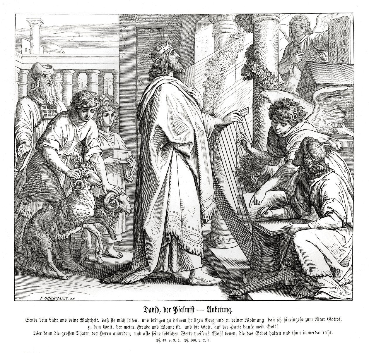 Psaumes - adoration - Julius Schnorr von Carolsfeld