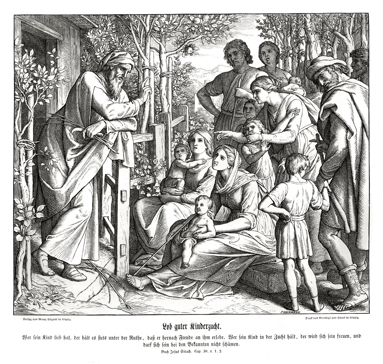 Élever des enfants, Livre de Sirach - Julius Schnorr von Carolsfeld