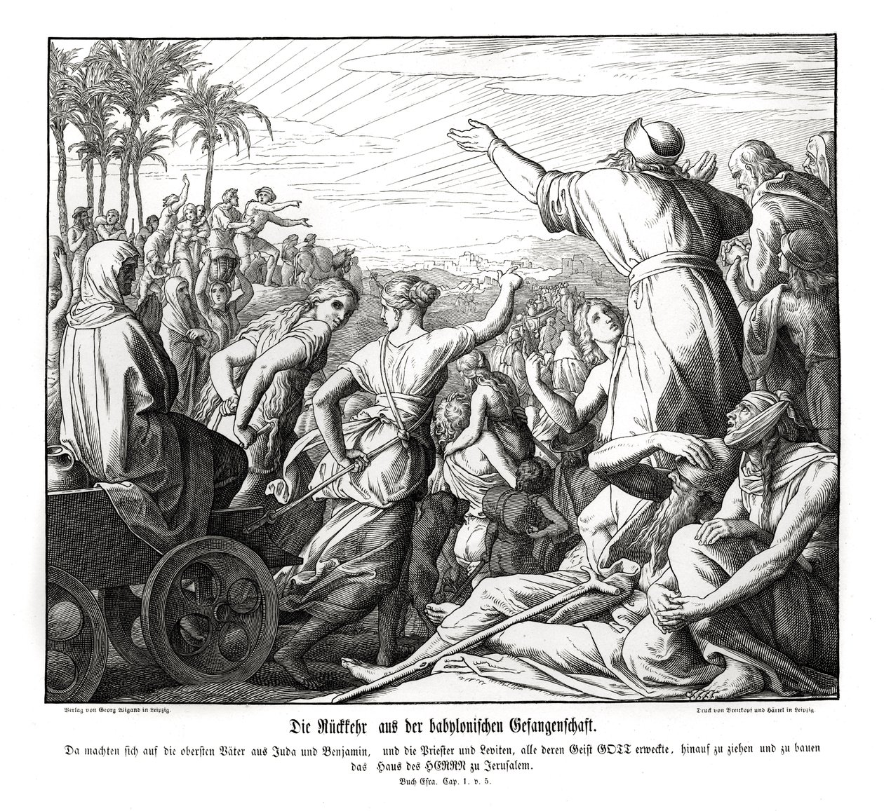 Retour de Babylone, Esdras - Julius Schnorr von Carolsfeld