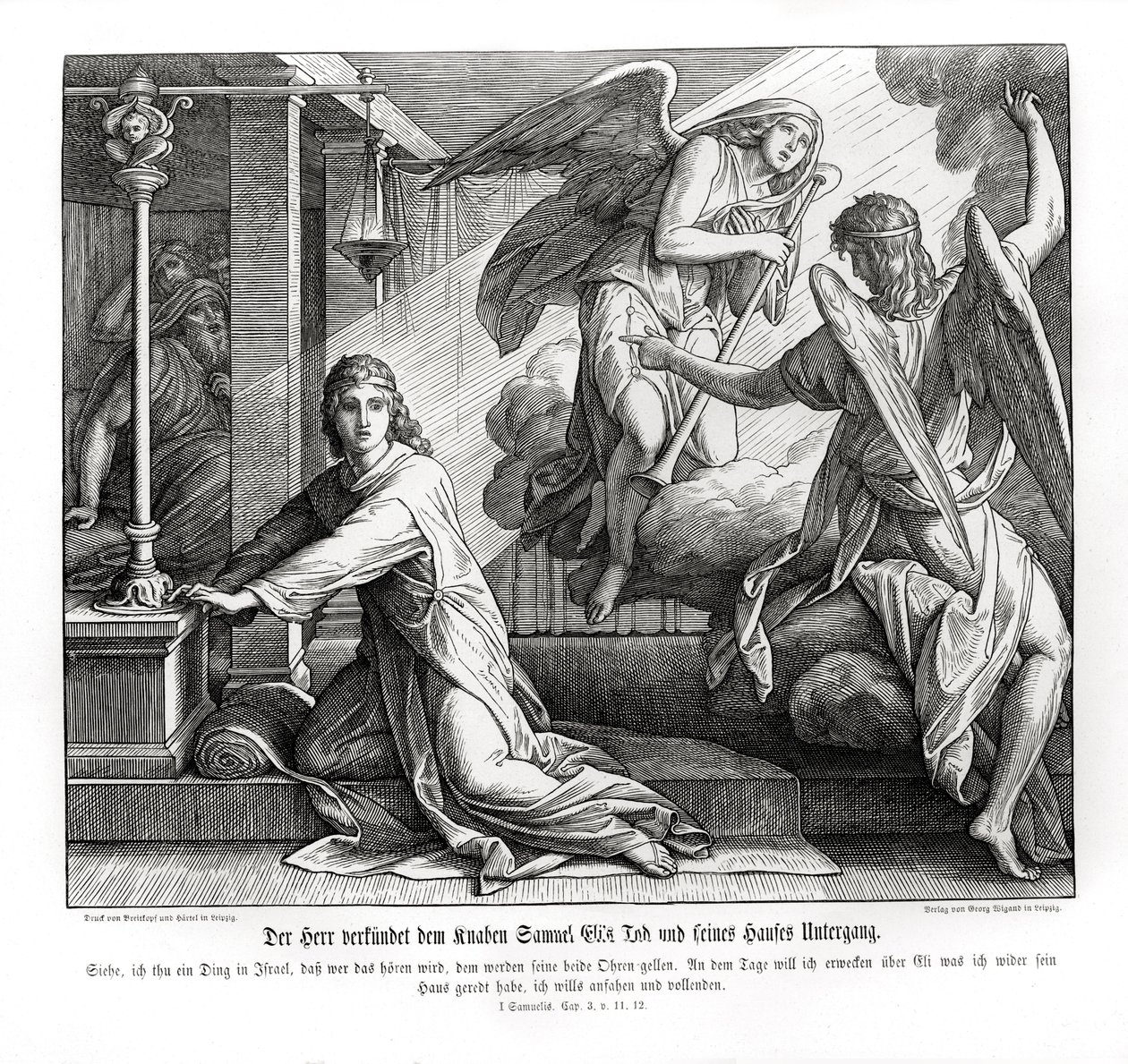 Samuel reçoit la prophétie de la mort d