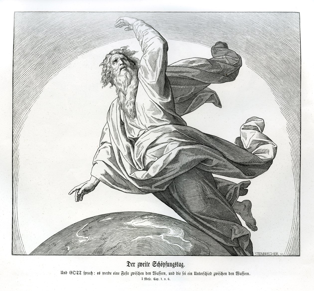 Deuxième jour de la création, Genèse - Julius Schnorr von Carolsfeld