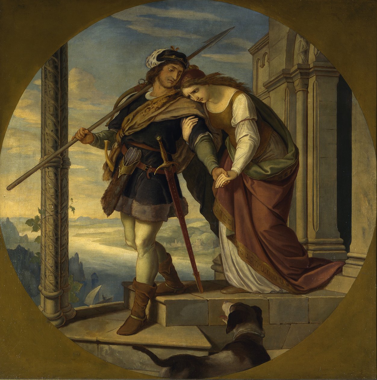 Les adieux de Siegfried à Kriemhild - Julius Schnorr von Carolsfeld