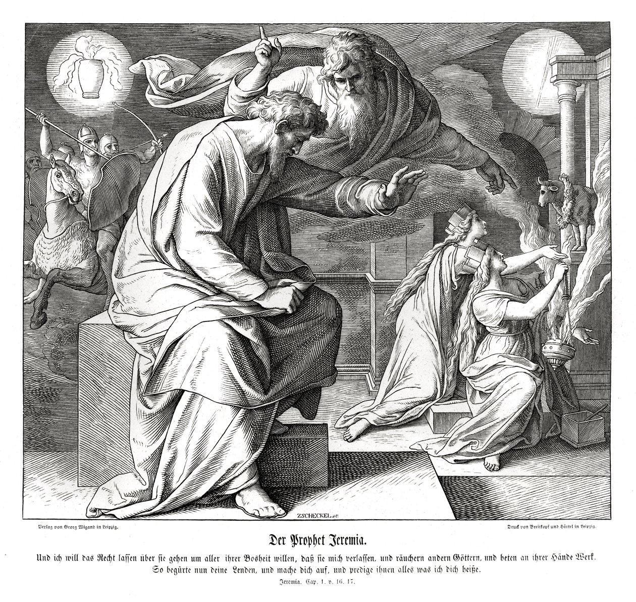 Le prophète Jérémie - Julius Schnorr von Carolsfeld