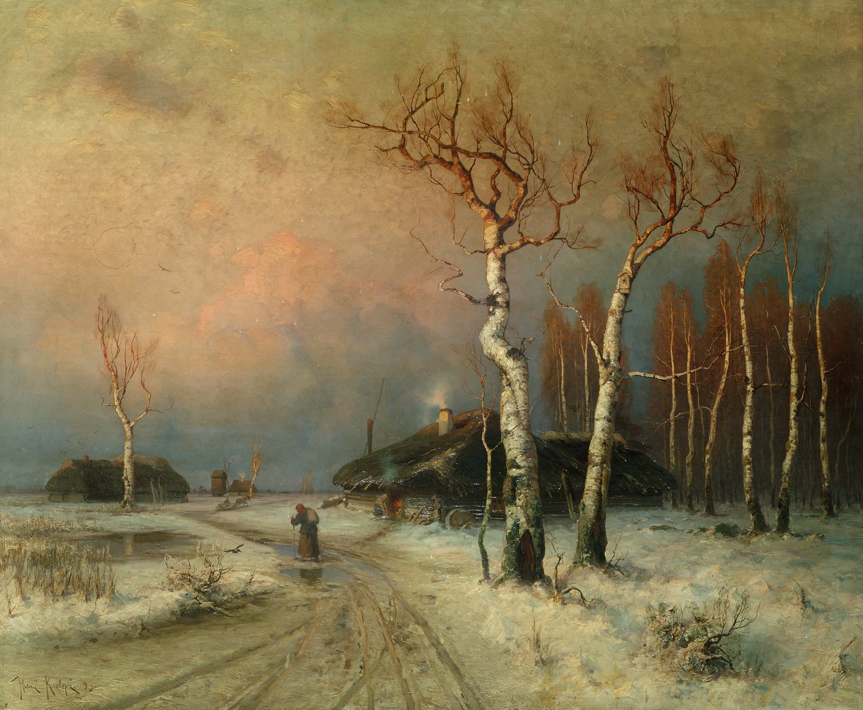 Un village dans un paysage d