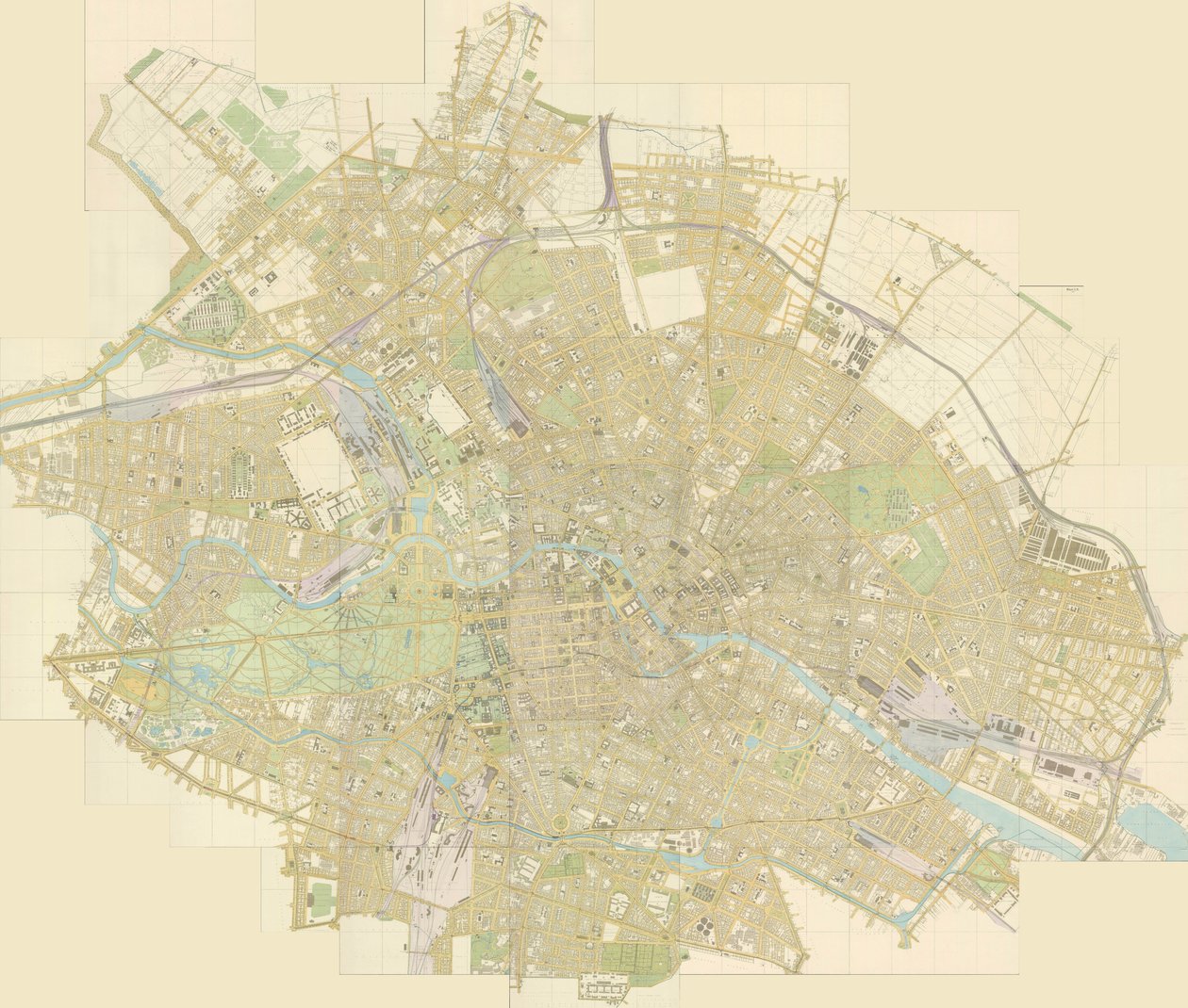 Plan général de Berlin en 44 feuilles - Julius Straube