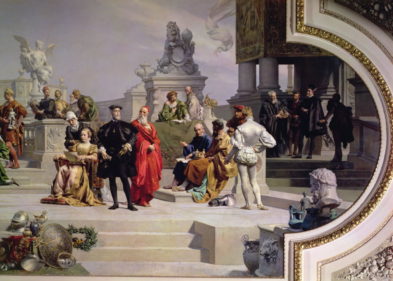 Le Patronage des Arts par la Maison de Habsbourg : section gauche d