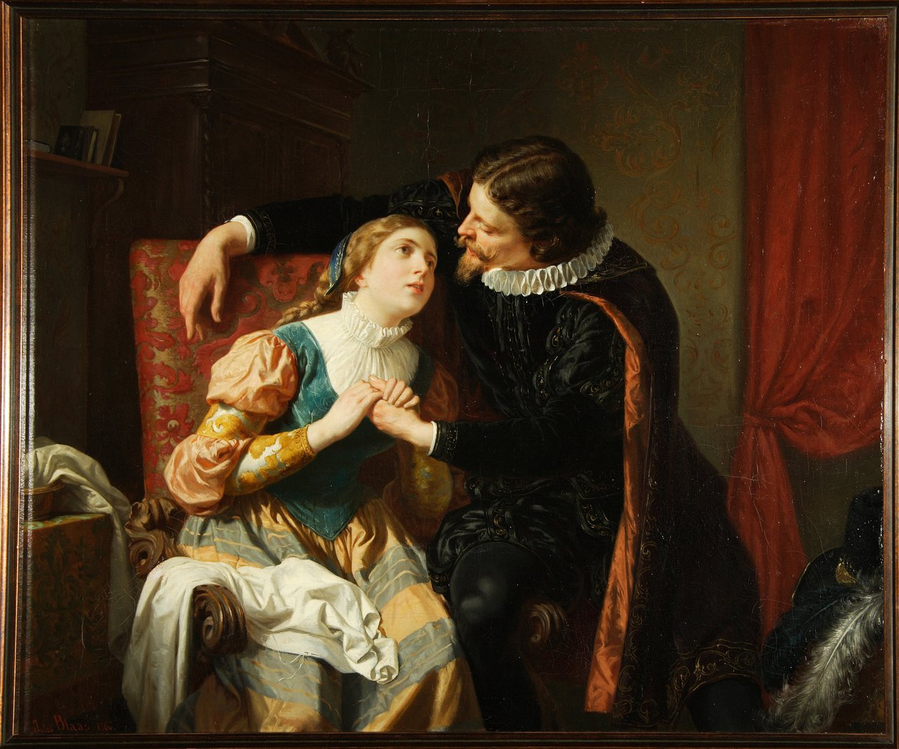Egmont et Klärchen - Julius von Blaas
