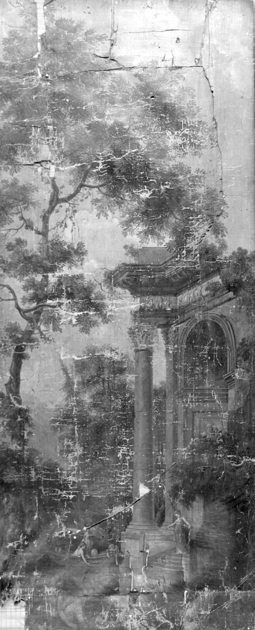 Tapisserie avec paysage arcadien, appartenant à la salle du Herengracht 40 - Jurriaan Andriessen