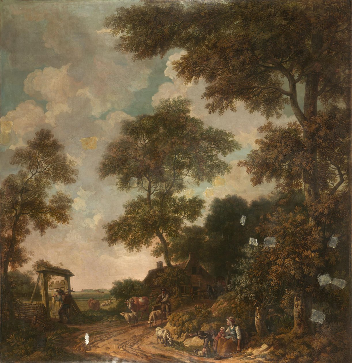 Tenture murale avec paysage hollandais, appartenant à la salle du Nieuwe Doelenstraat 22 - Jurriaan Andriessen