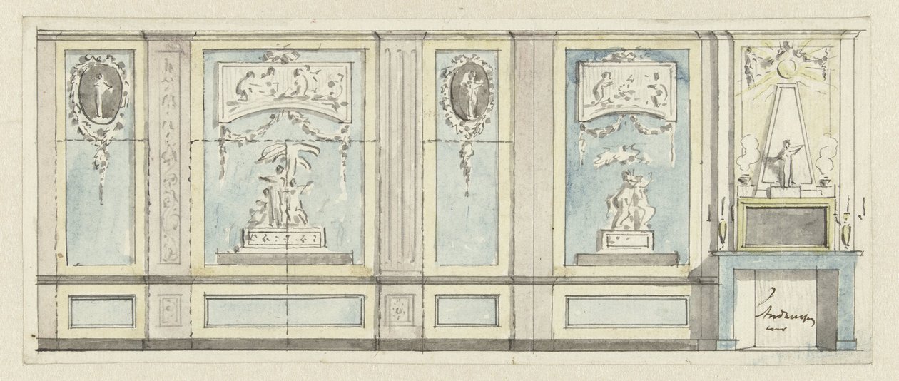 Projet pour un mur de chambre - Jurriaan Andriessen