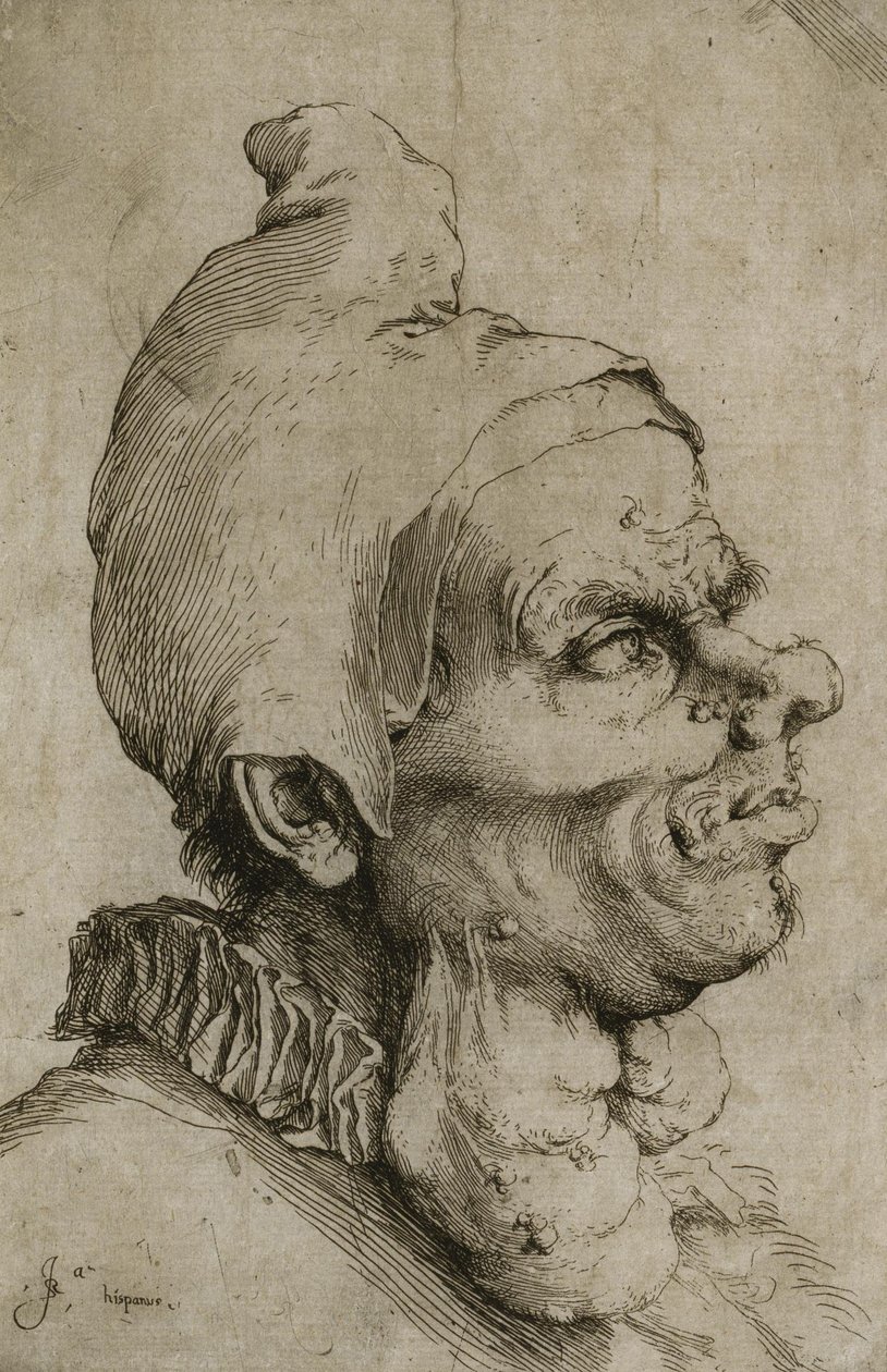 Grande tête grotesque - Jusepe de Ribera