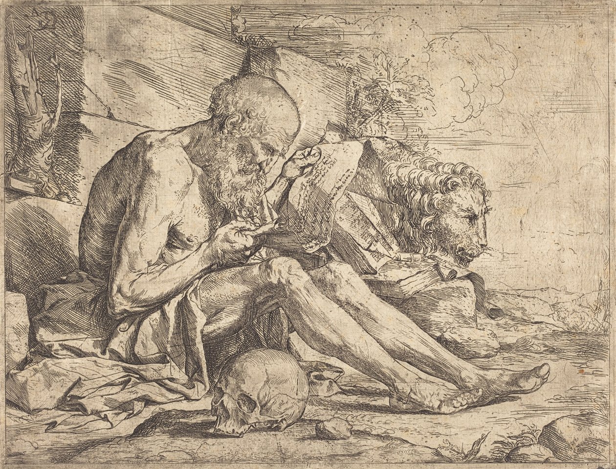 Saint Jérôme lisant - Jusepe de Ribera