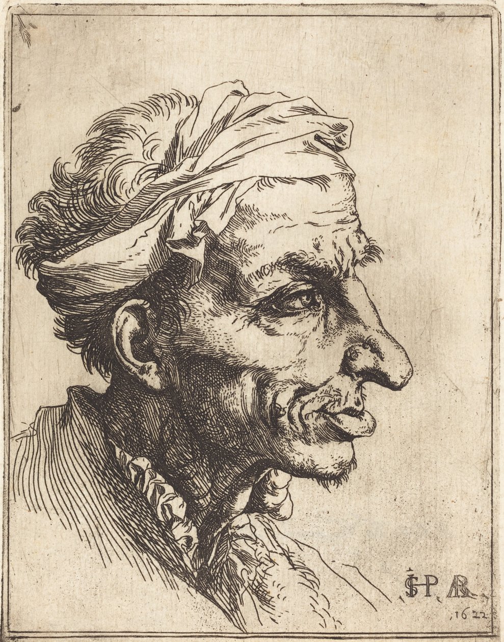 Petite tête grotesque - Jusepe de Ribera